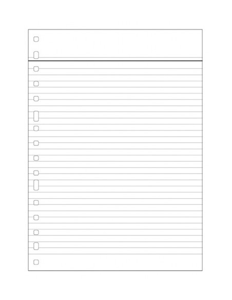 RECAMBIO MULTIFIN Fº 16 ANILLAS H/N